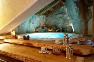 cave hot tub